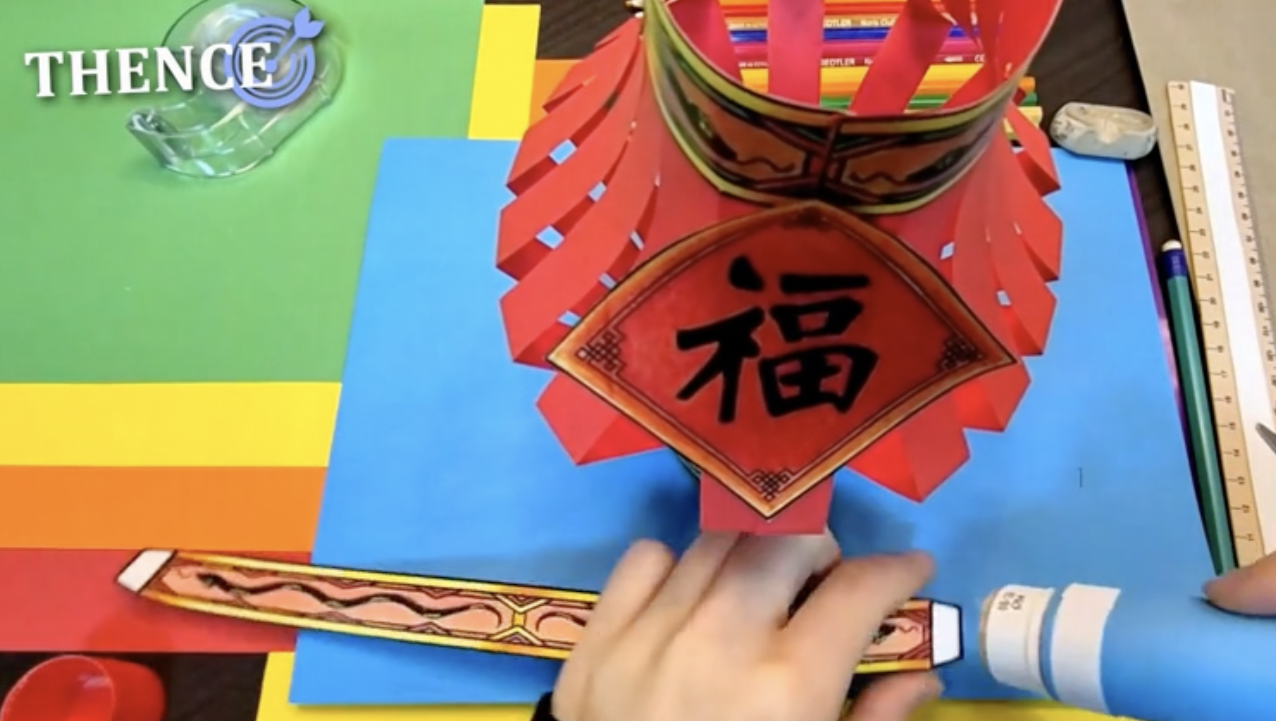 Lantern Craft Completing Lunar New Year Education