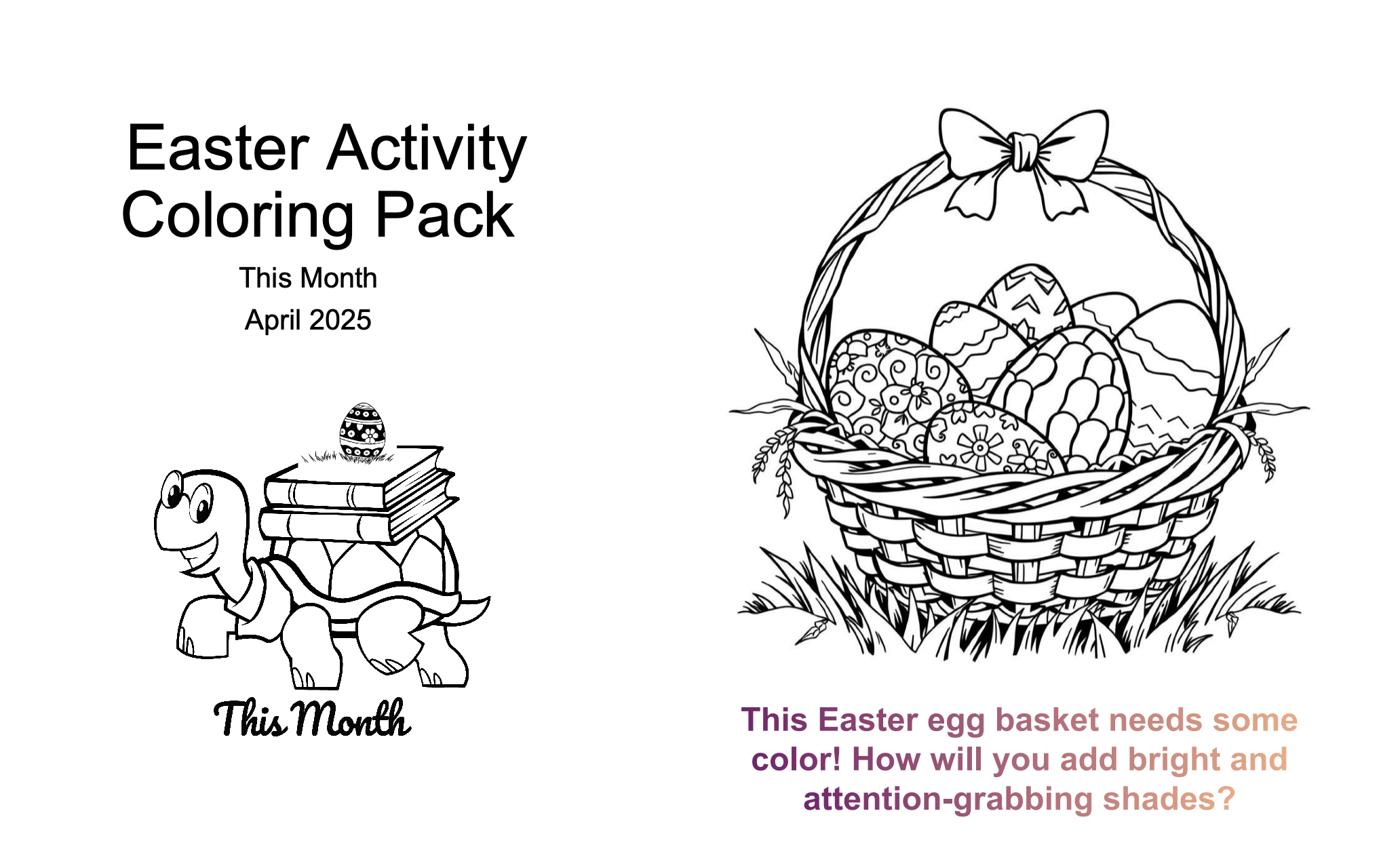 Three Easter Egg Activities! Coloring, Egg Dyeing and a Story with Hidden Math Fun! 3