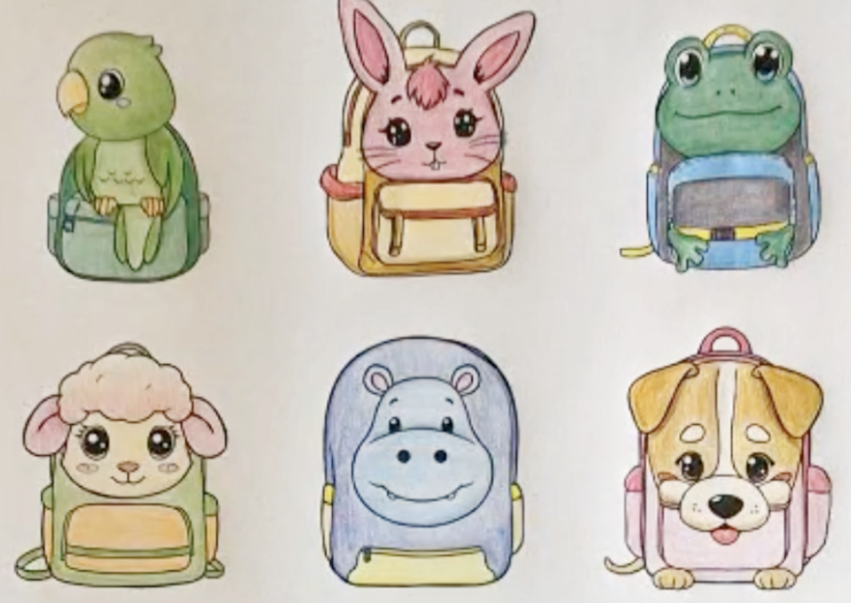 Color, Count & Learn with Animal Backpacks!