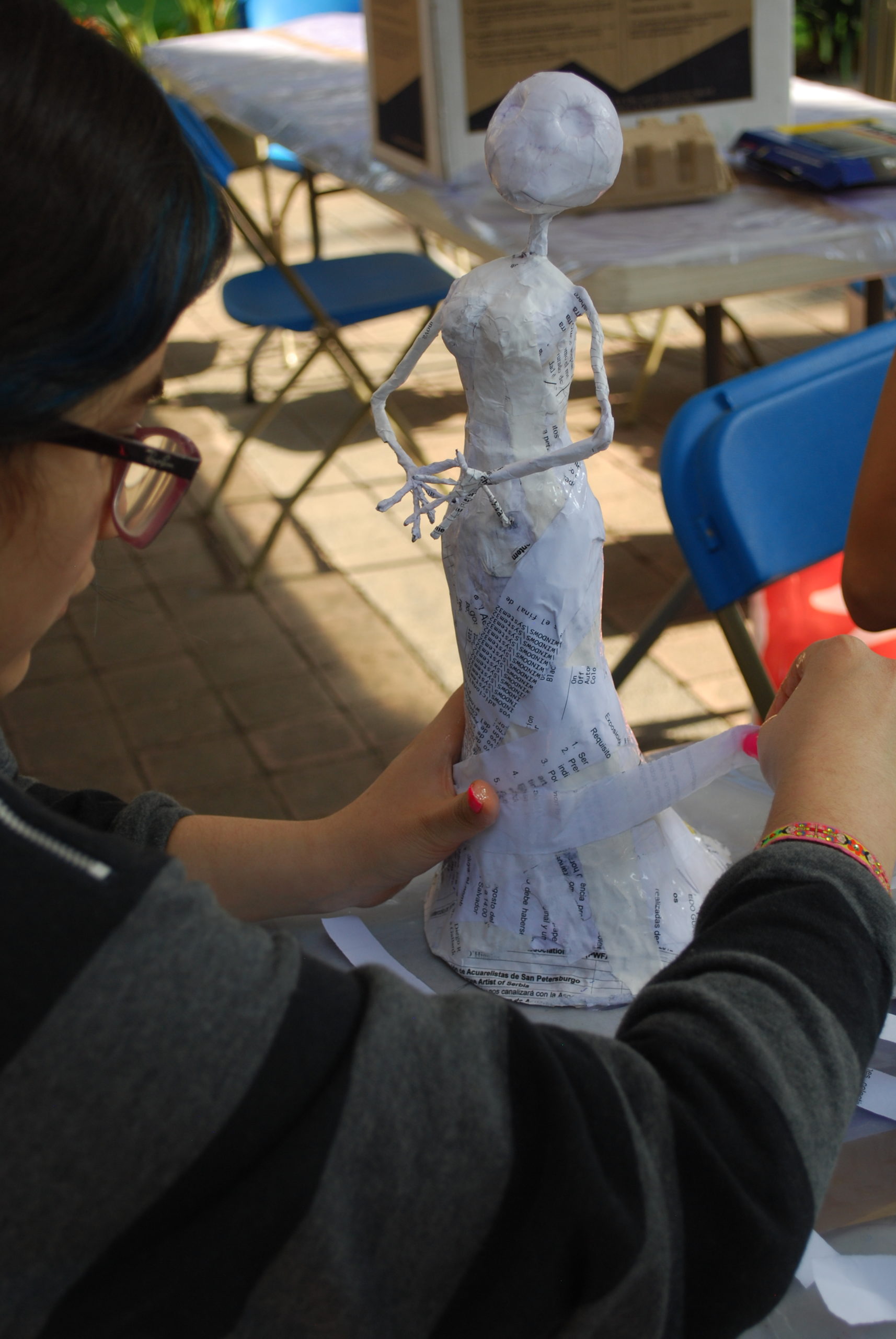 A Sculptural Art Project with La Catrina 4 Work in progress