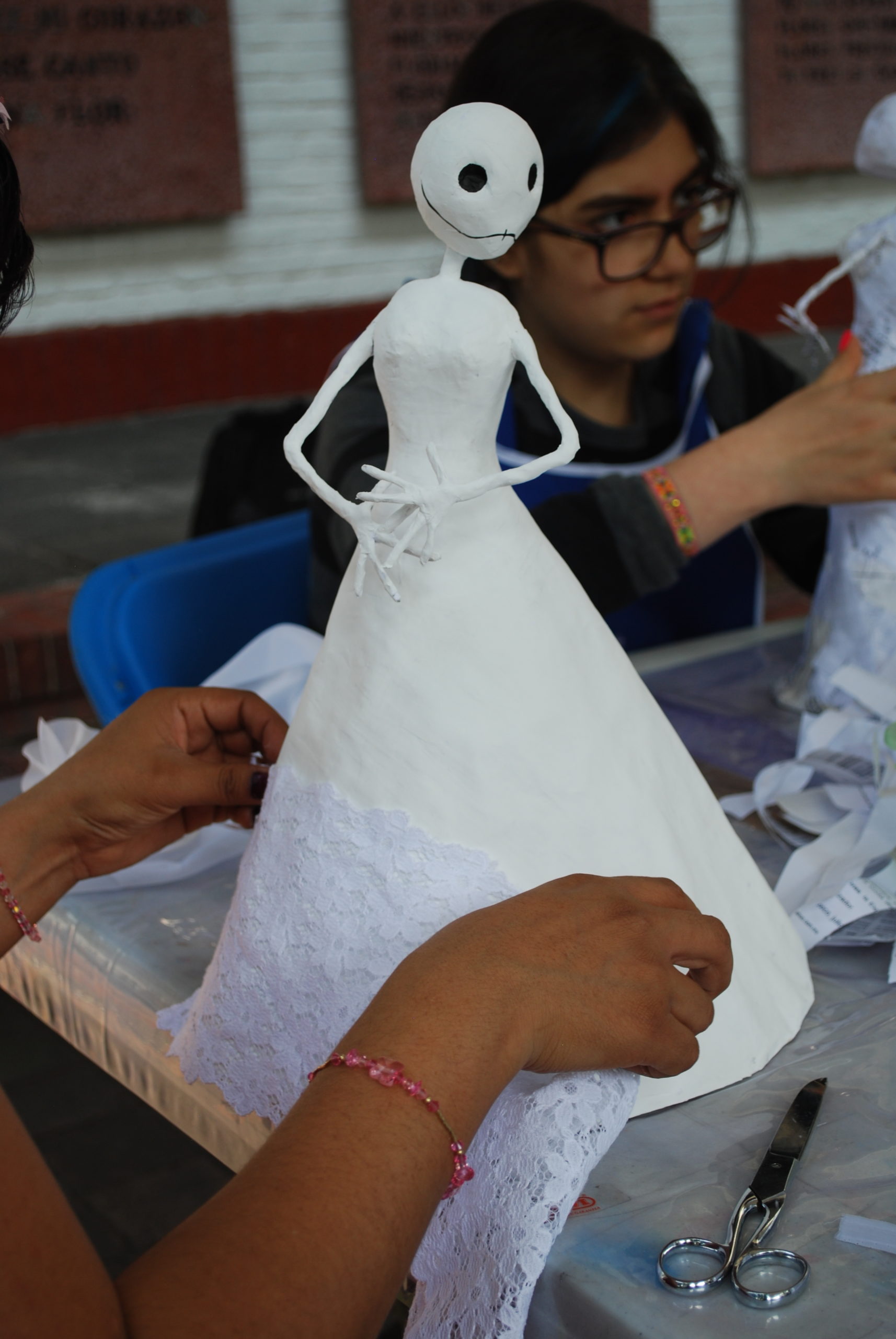 A Sculptural Art Project with La Catrina 5 Painted Catrina