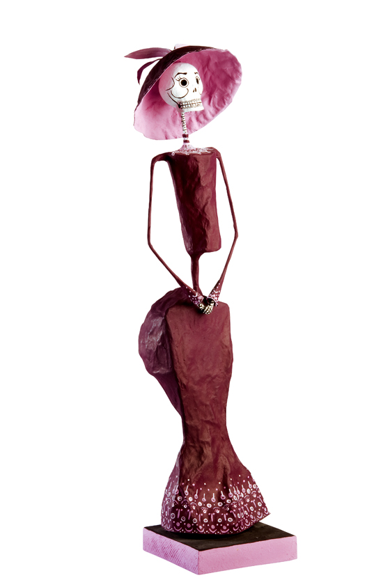 A Sculptural Art Project with La Catrina 7 La Calavera Catrina finished sculpture