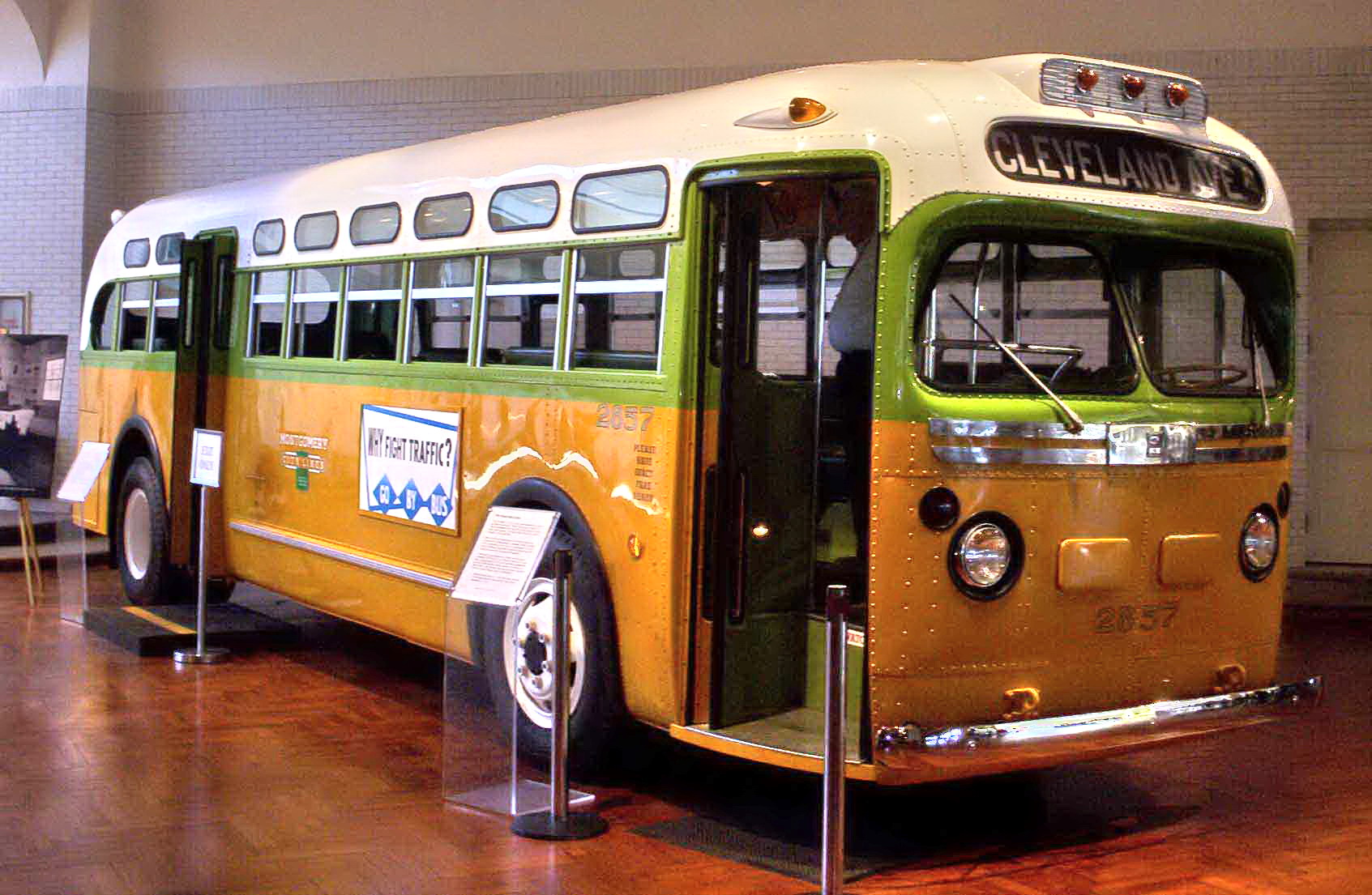 The bus on which Rosa Parks refused to give up her seat