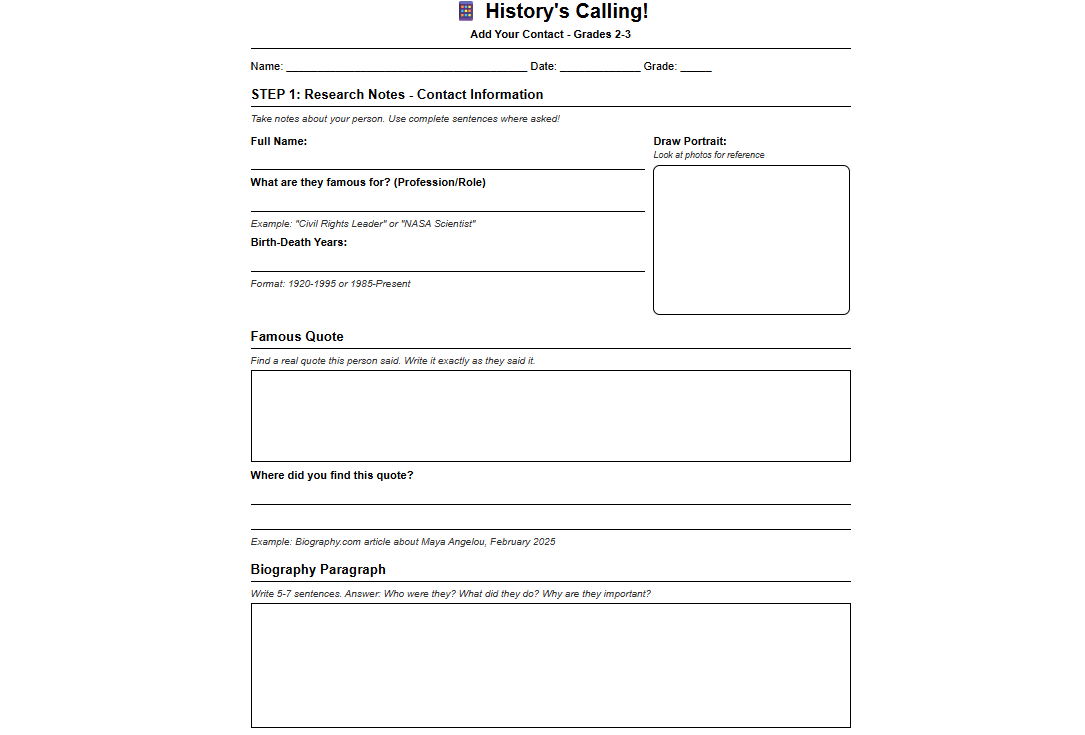 History Calling: Instant Guide to Honor Community Members