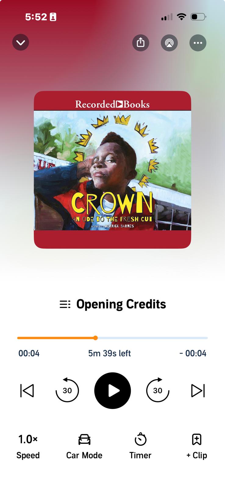 Audio Book Review: "Crown: An Ode to the Fresh Cut" 2