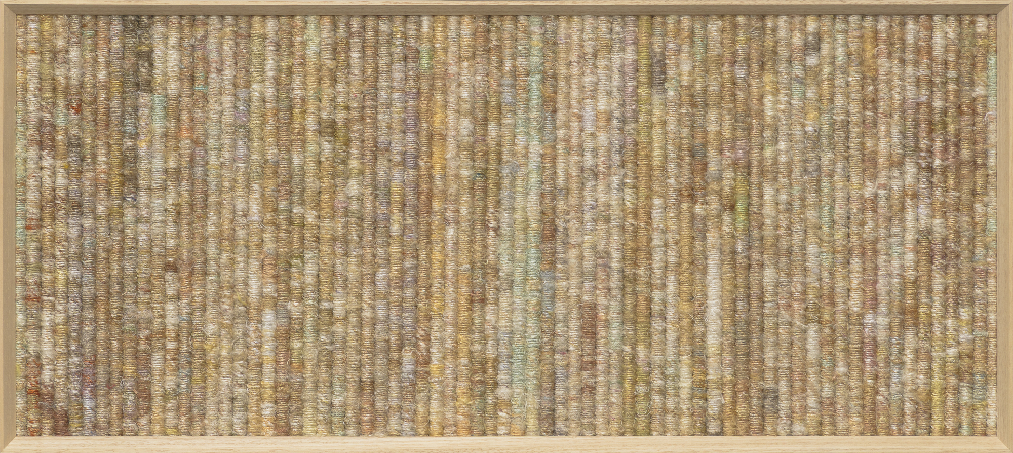 Mesopotamia &mdash; warm gold woven artwork