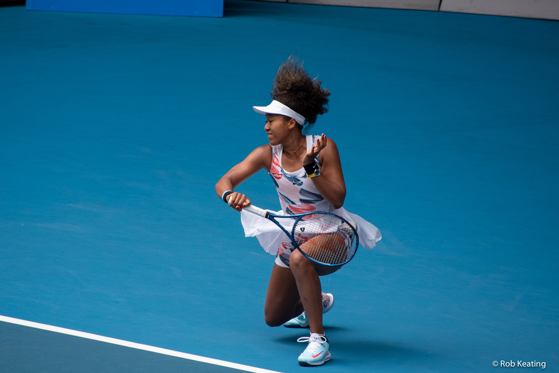 Naomi Osaka playing at the Australian Open 2020